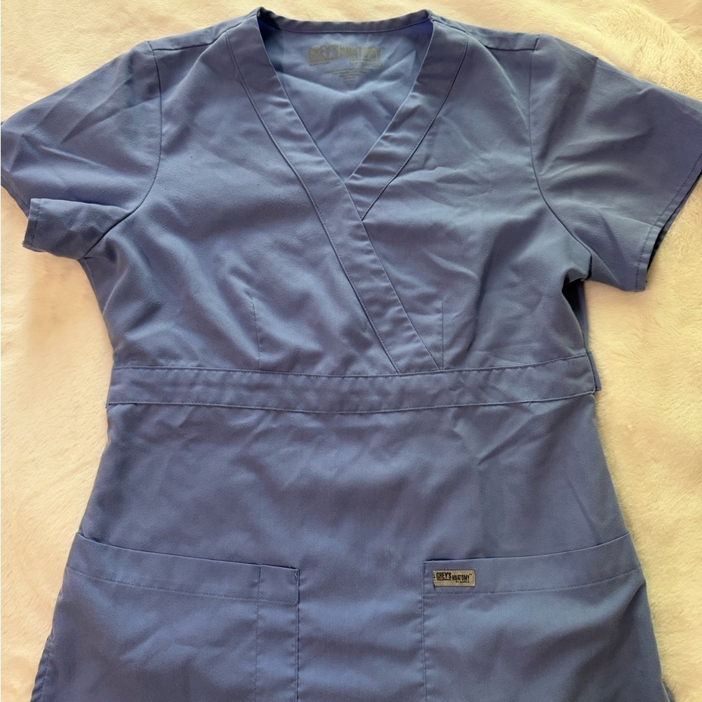 Blue Scrub Top